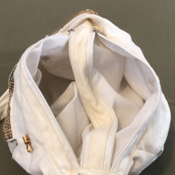 CANDIE’S hobo shoulder gold tone sequined BAG - Picture 8 of 16